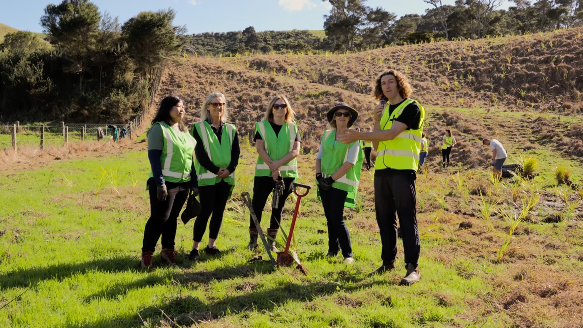 ClockworX team planting trees during the May 2025 Tree Planting Action Day